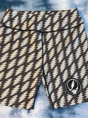 Section 119 Grateful Dead Bolt Spandex/Nylon  Shorts